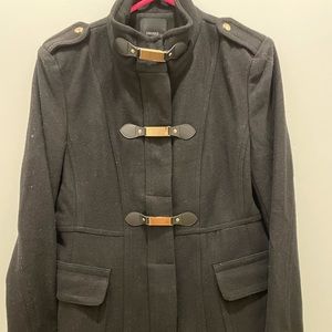 Black Forever 21 Coat with gold details